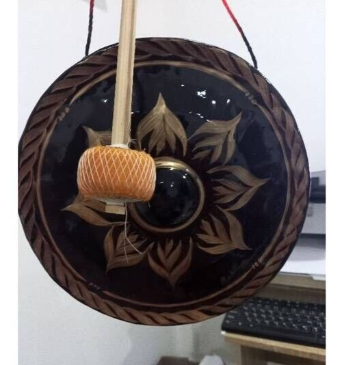 G3 Thai gong 12" Hand-made Handicrafts Vintage Sound Hang Hit call For wealth