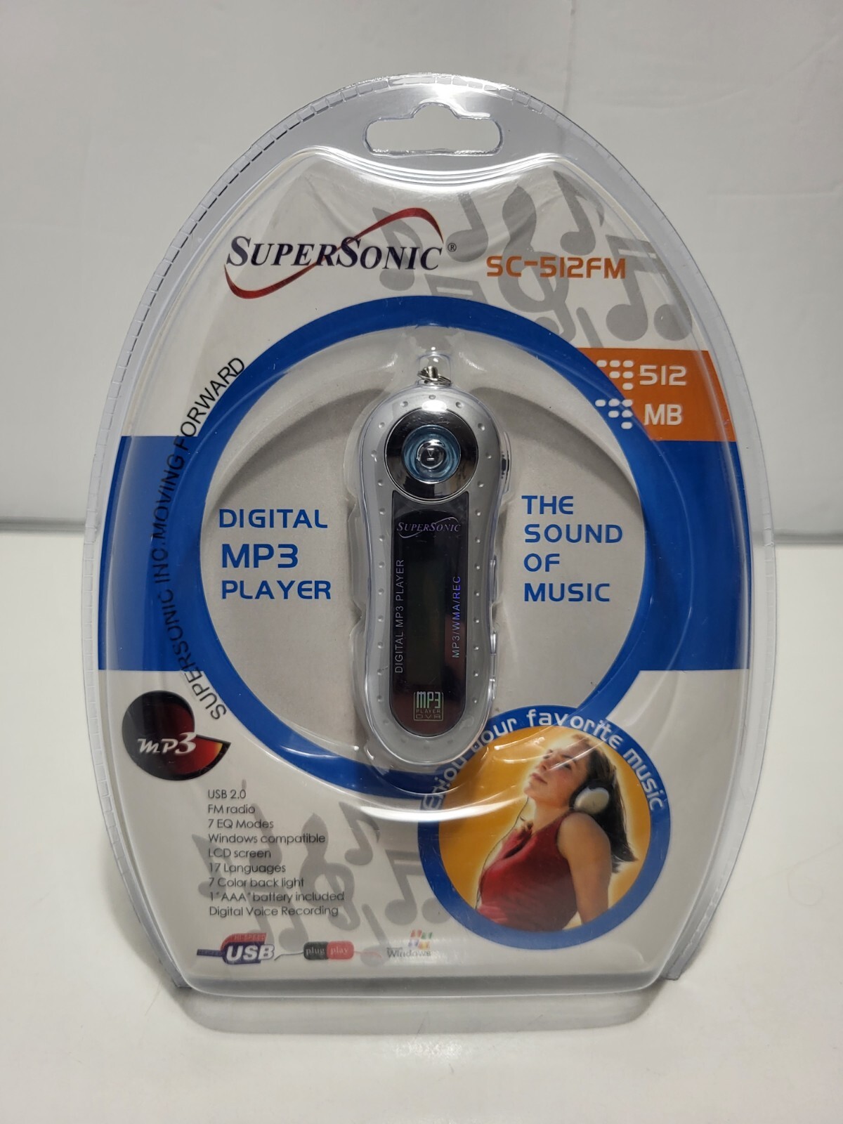 Supersonic SC-512FM Digital MP3 Player New Sealed