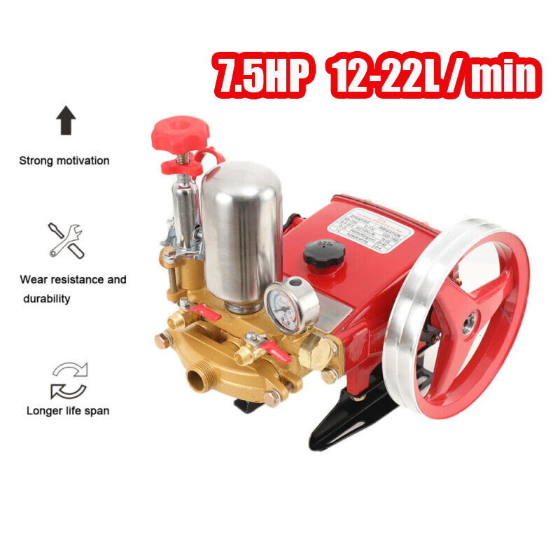 High Pressure Three Cylinder Plunger Piston Pump Agricultural Motor Sprayer Pump