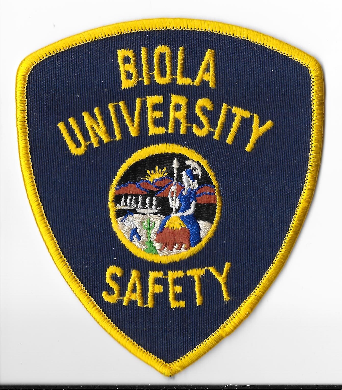 Biola University Safety, California Shoulder Patch V1