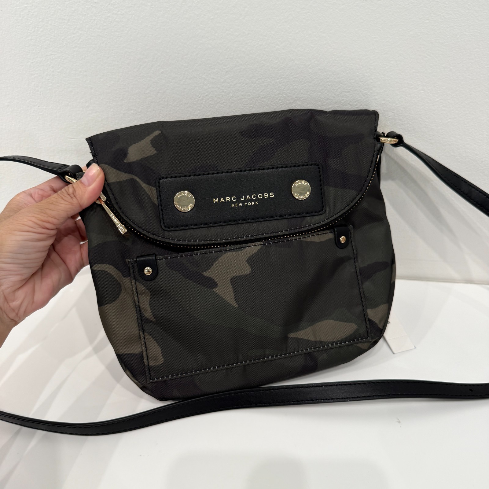MARC JACOBS PREPPY NATASHA NYLON MINI CROSSBODY BAG 4S5HMS035H02 CAMO