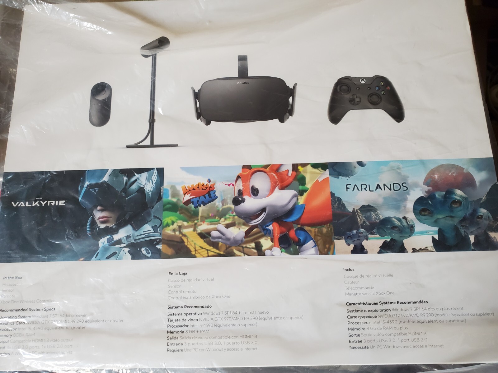 Oculus Rift Virtual Reality VR System with Xbox Controller