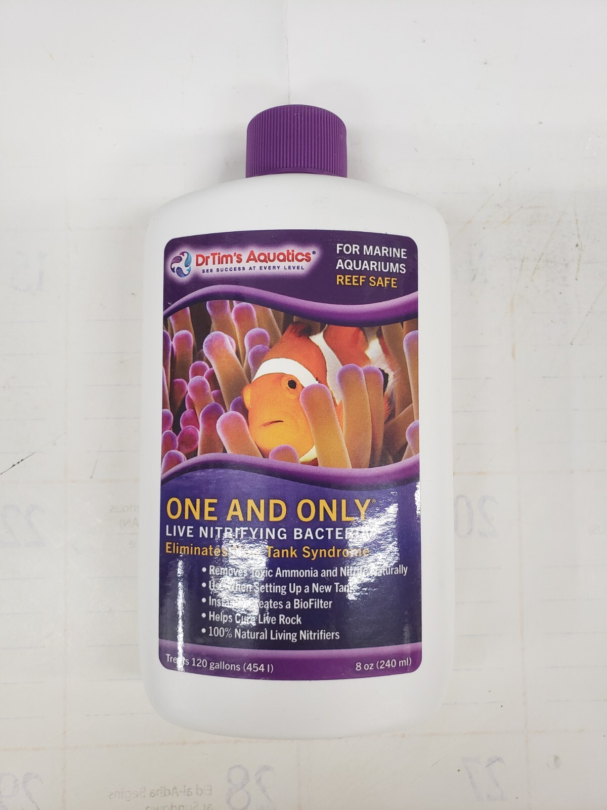 Dr Tim's Aquatics One And Only LIve Nitrifying Bacteria for Marine 8 oz
