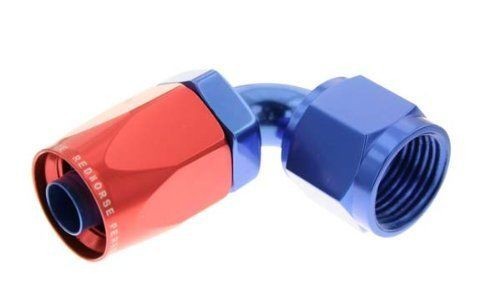 Redhorse Performance 6090-10-1 -10 90 Degree Female Aluminum Hose End - Red &
