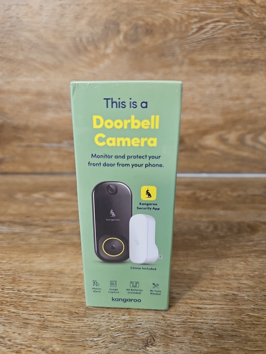 Kangaroo A0008 Wi-fi Doorbell Camera and Chime - Black