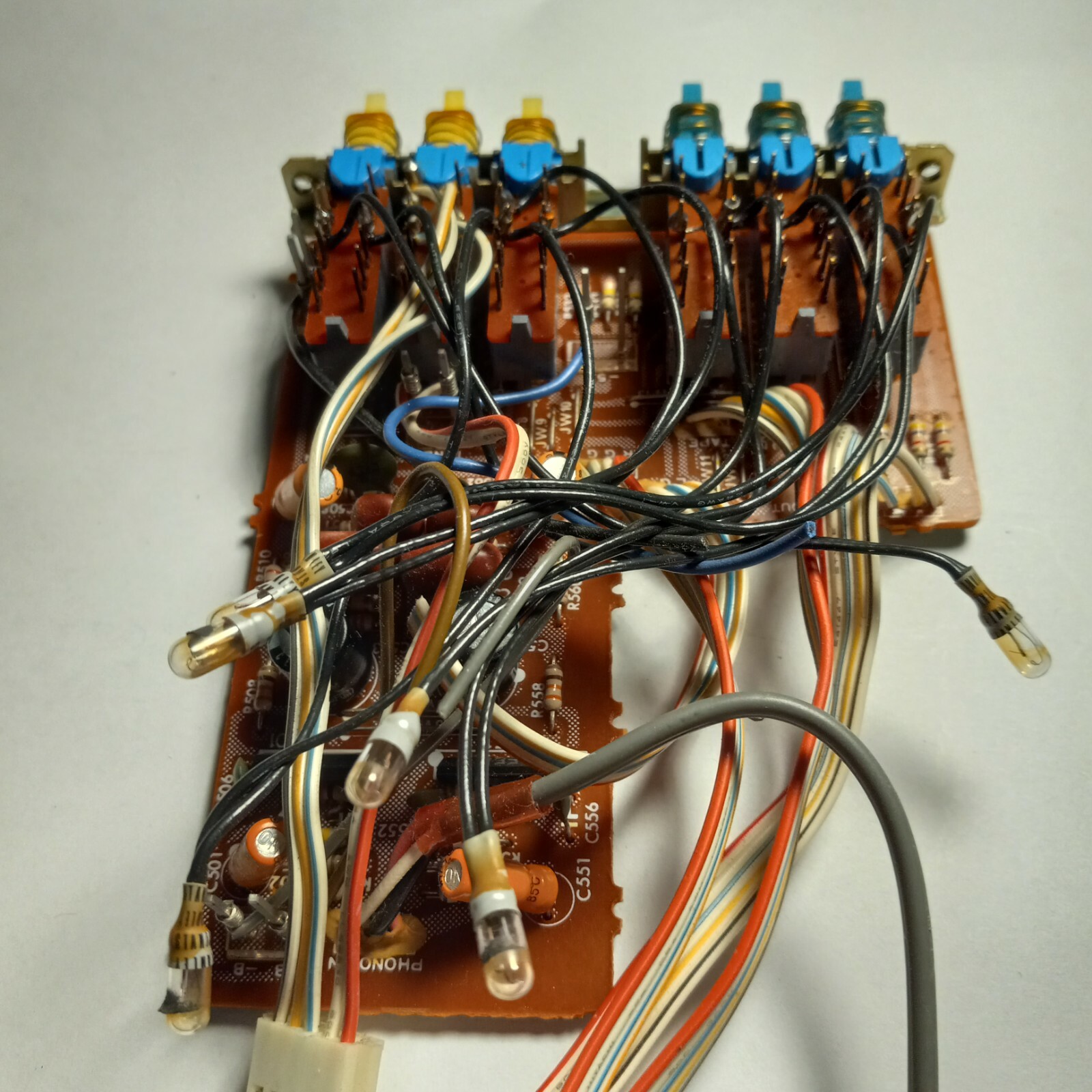 📈SONY 1-602-262-12 FUNCTION PUSH SWITCH BANK STR-V45 STEREO RECEIVER