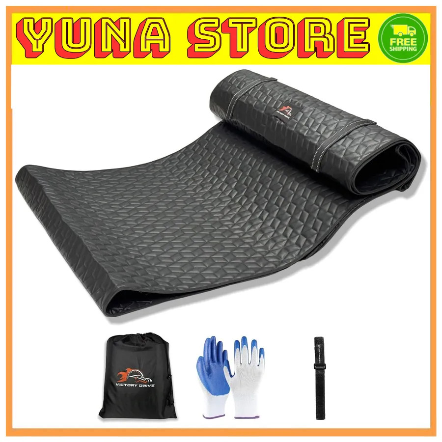 Rolling Creeper Mat 60 x 28 in Padded Automotive Work Mat for Cars Trucks Black
