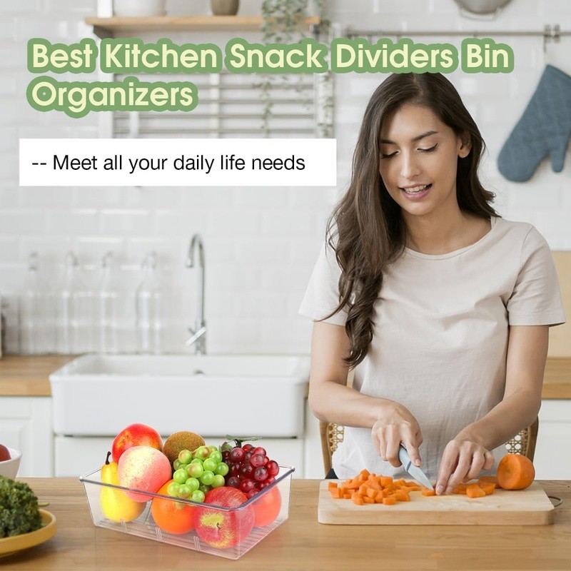 Stackable Pantry Storage Bins Customizable Organizer Snacks Spices Small Items