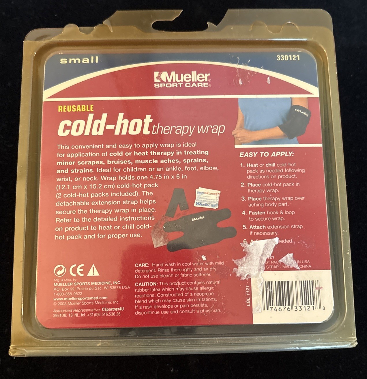 Mueller Cold hot THERAPY WRAP ankle wrist elbow joint