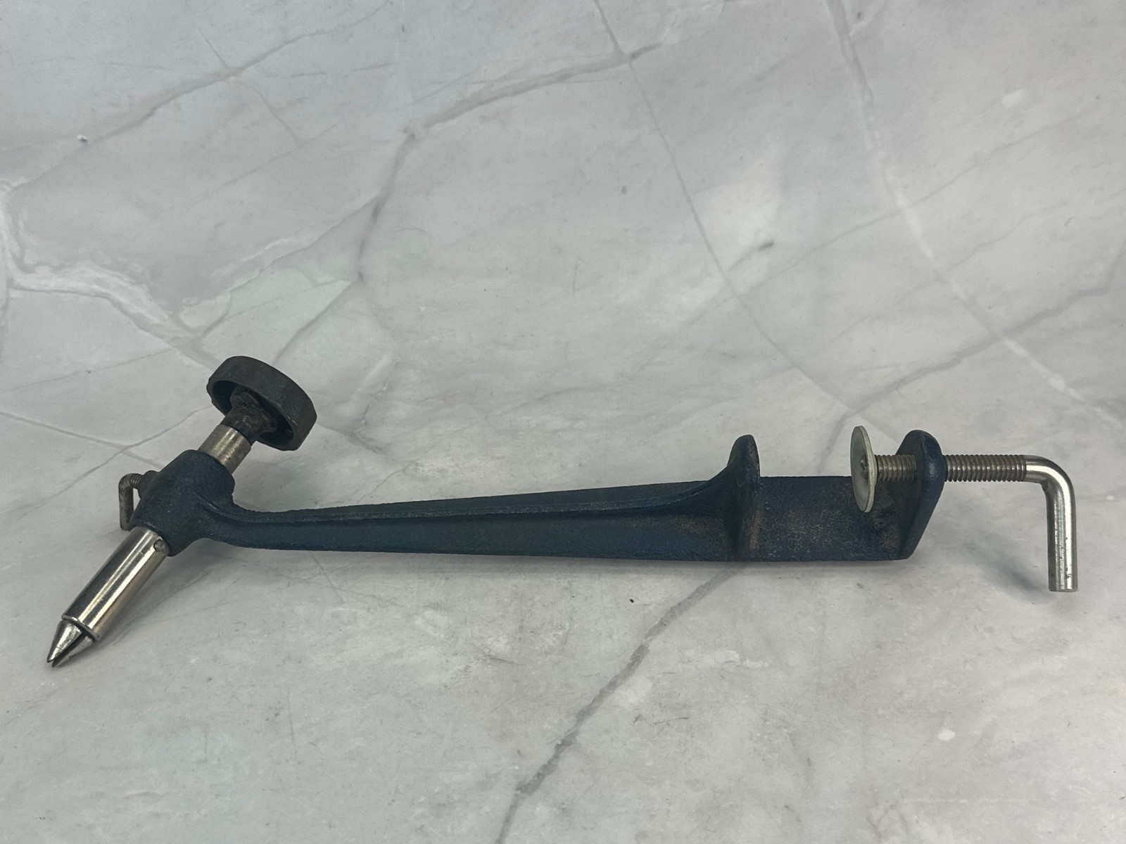 Vintage Tack-L-Tyers Model F Fly Fishing Tying Vise Clamp Lures Jig Table Mount