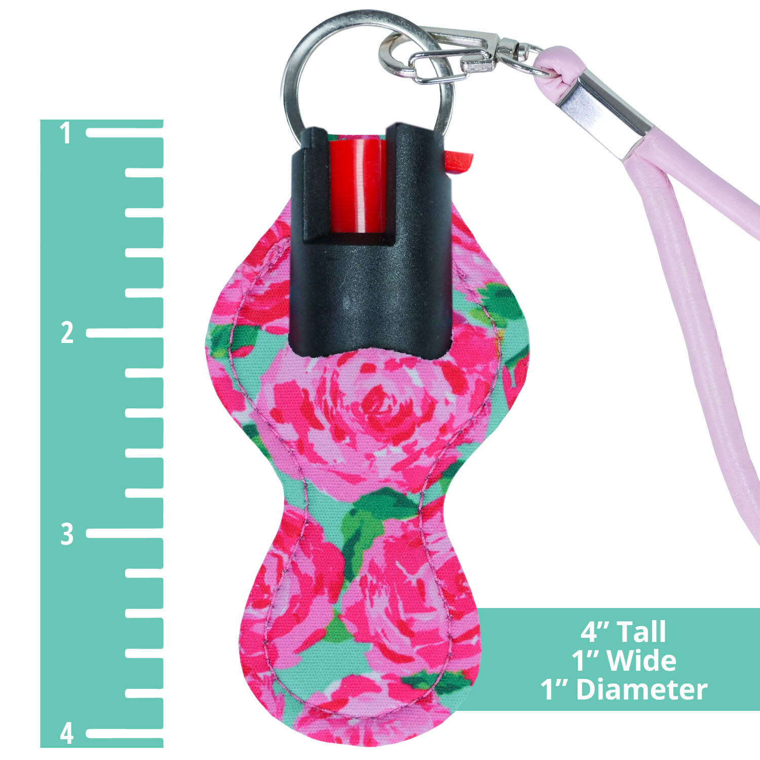 Pepper Spray Keychain Collection from Personal Saver for Women (Floral-Pink)