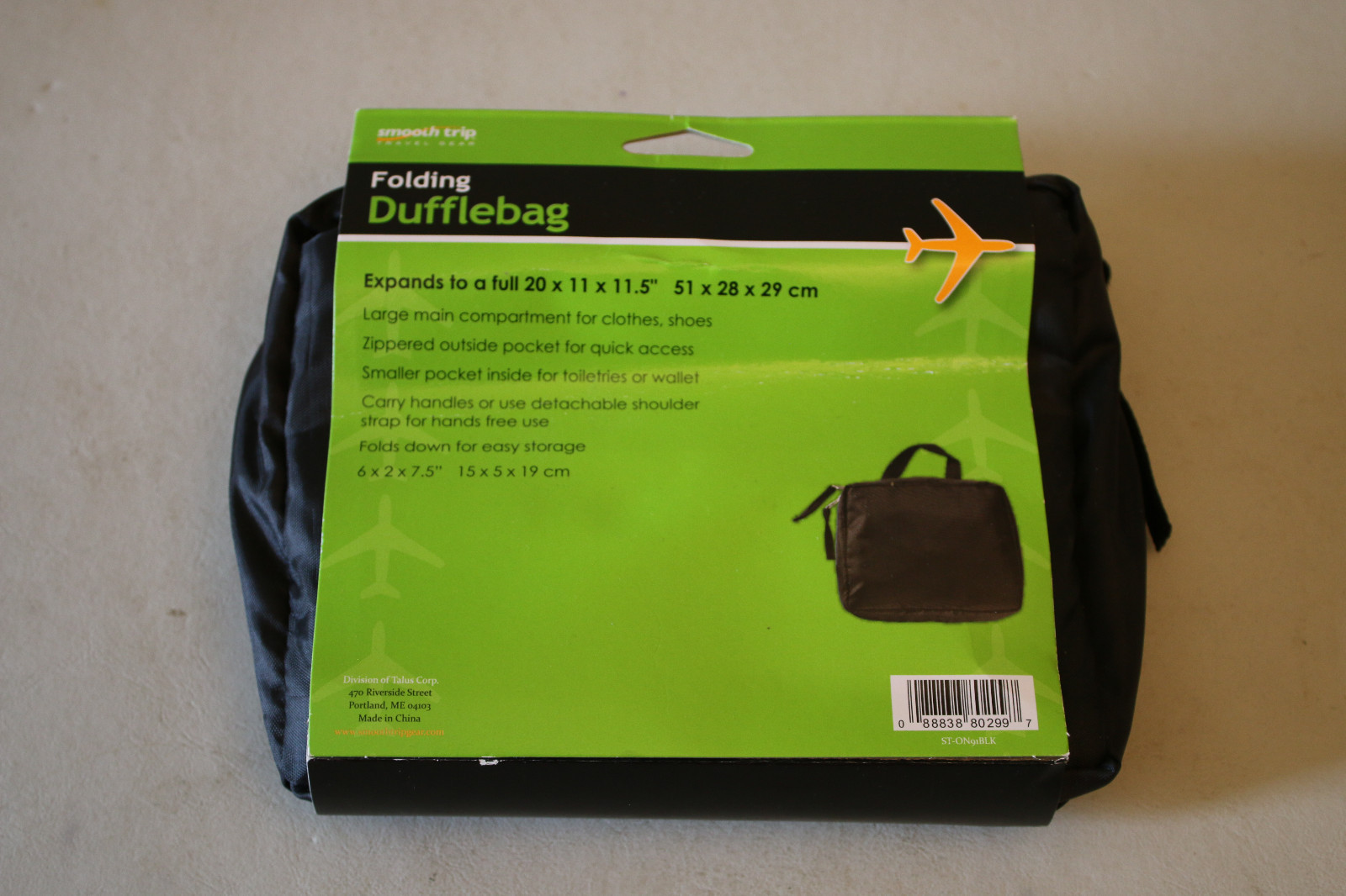 Smooth Trip Folding Expandable Dufflebag 20x11x11.5 Brand New