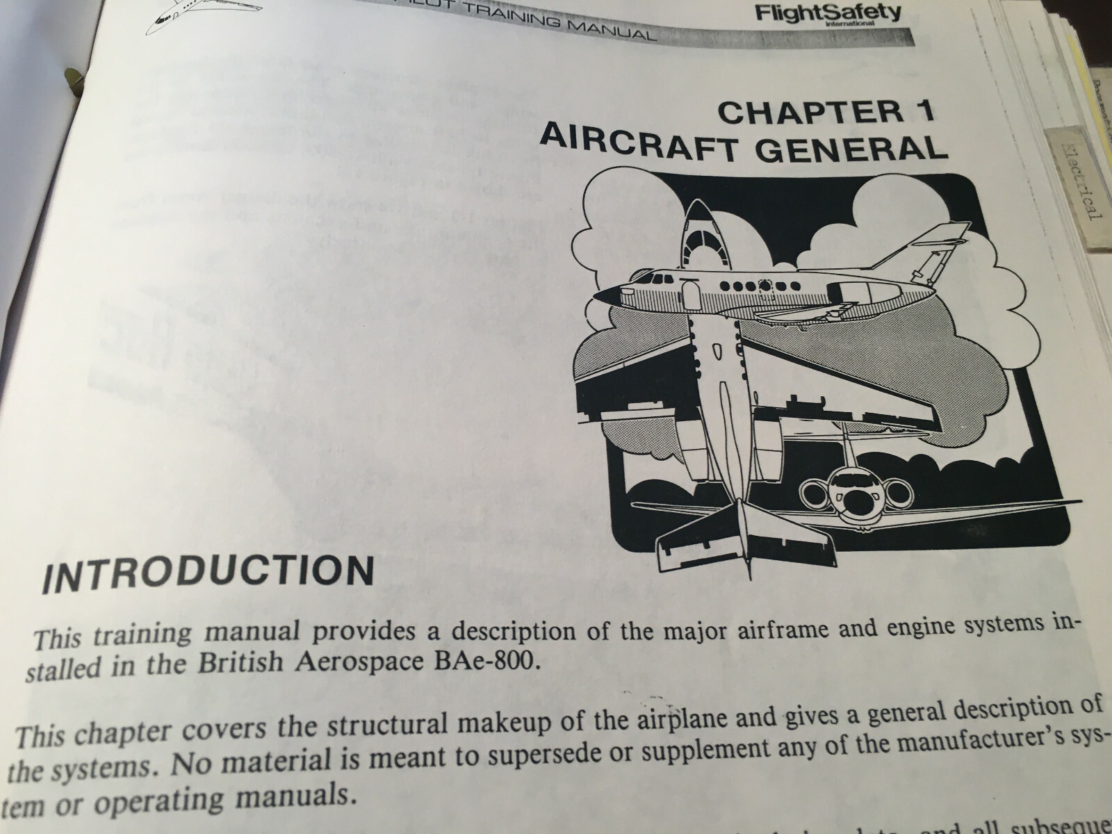 British Aerospace BAe-800 Pilot Training Manual