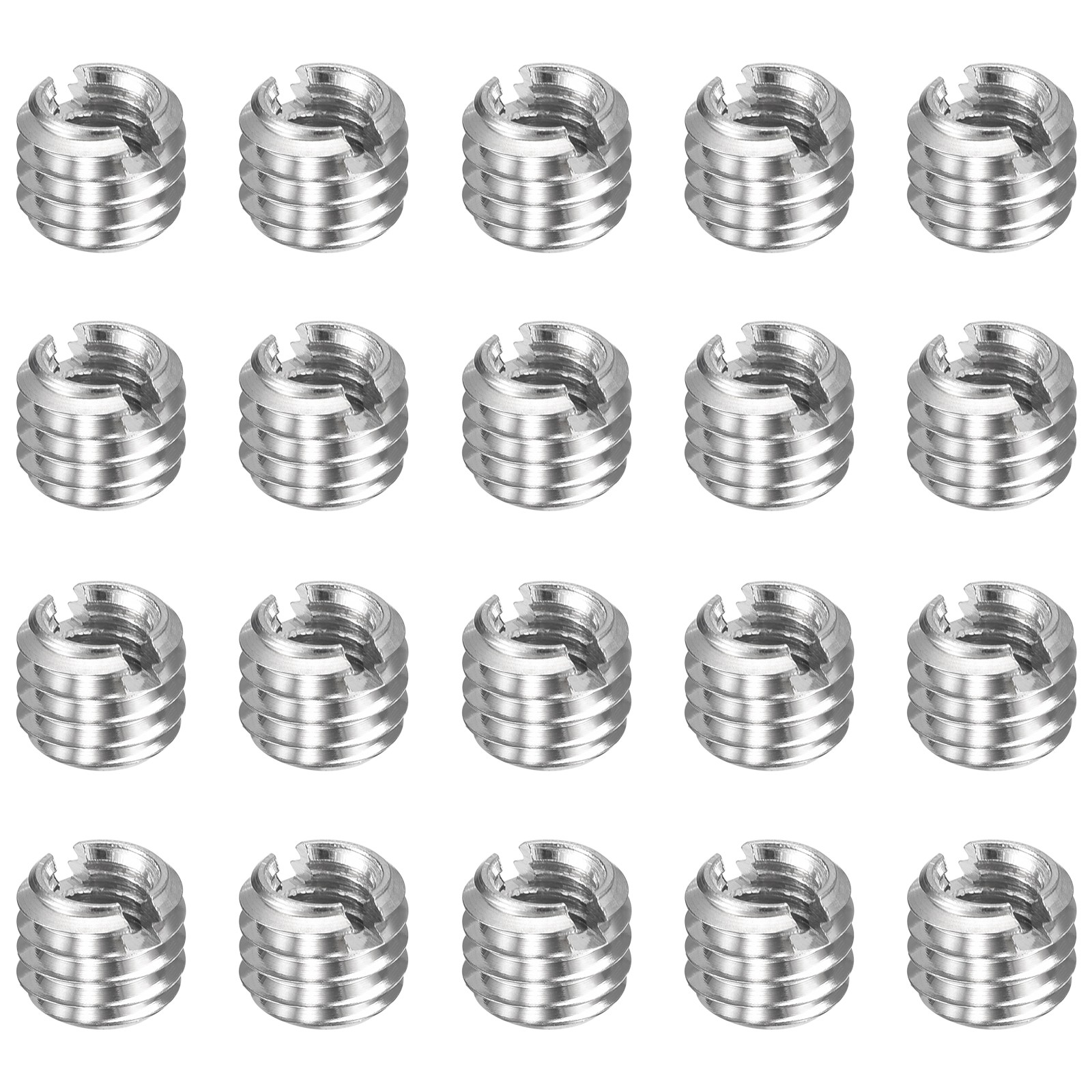 20pcs M6x1 Male to M4x0.7 Female Thread Repair Insert Reducing Nut 5mm Long
