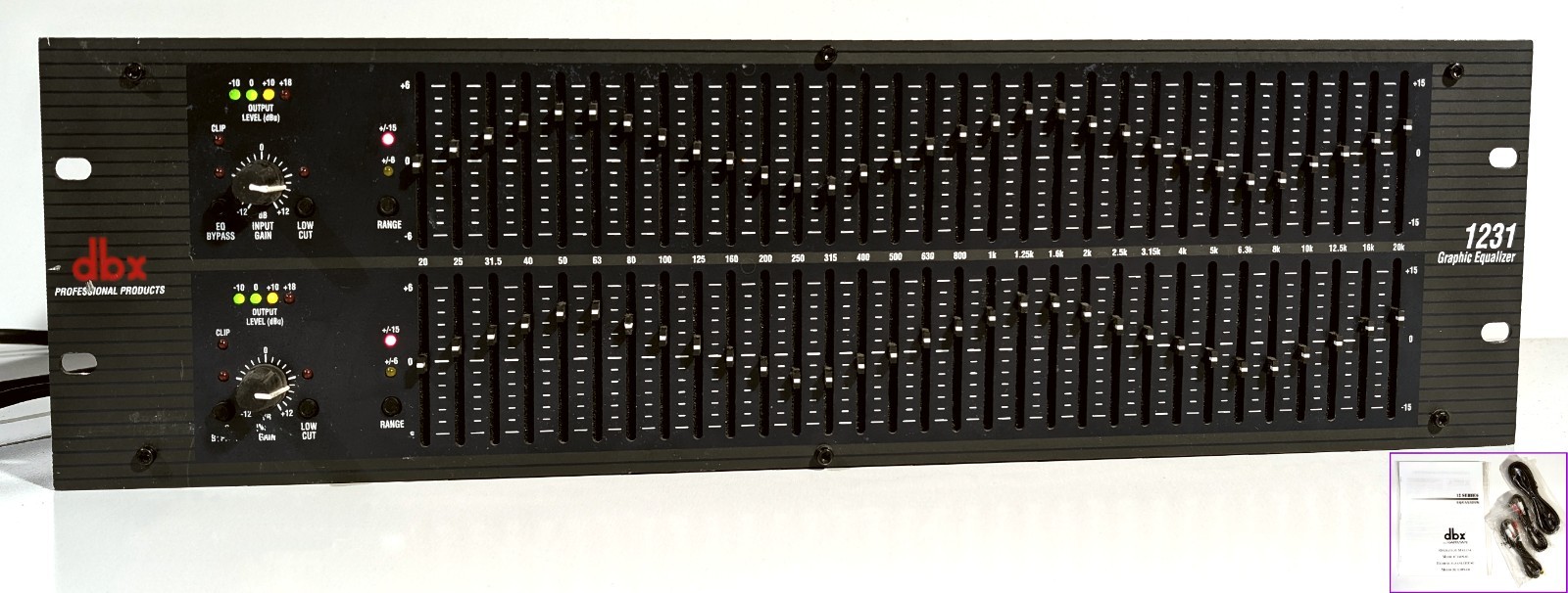 🔥【PRO SERVICED】DBX 1231 Dual 31-Band Graphic Equalizer! Bal XLR,TRS💥GUARANTY