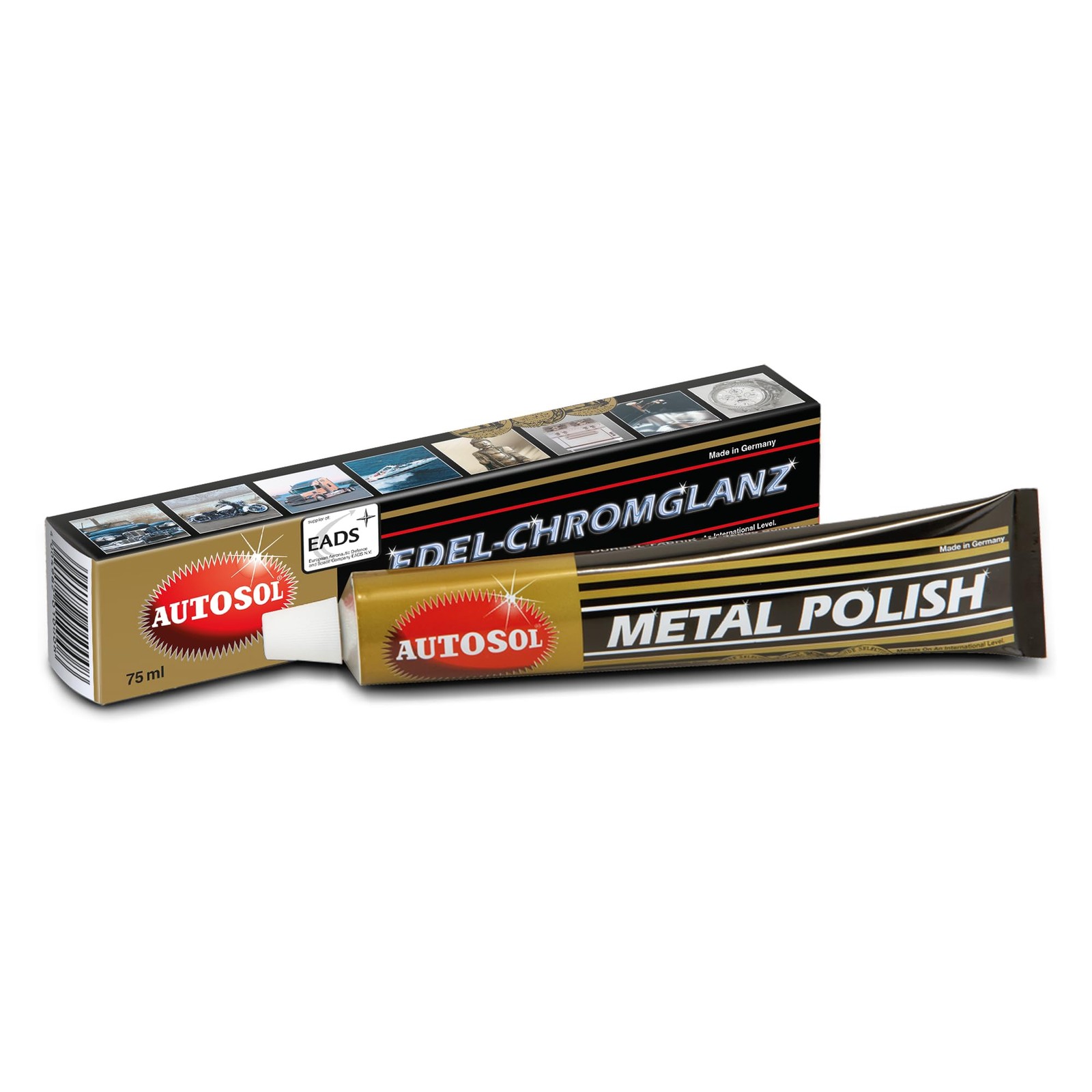 Autosol - Edel-Chromglanz 75ml Metal Polish Metallpolitur 75 ml, black