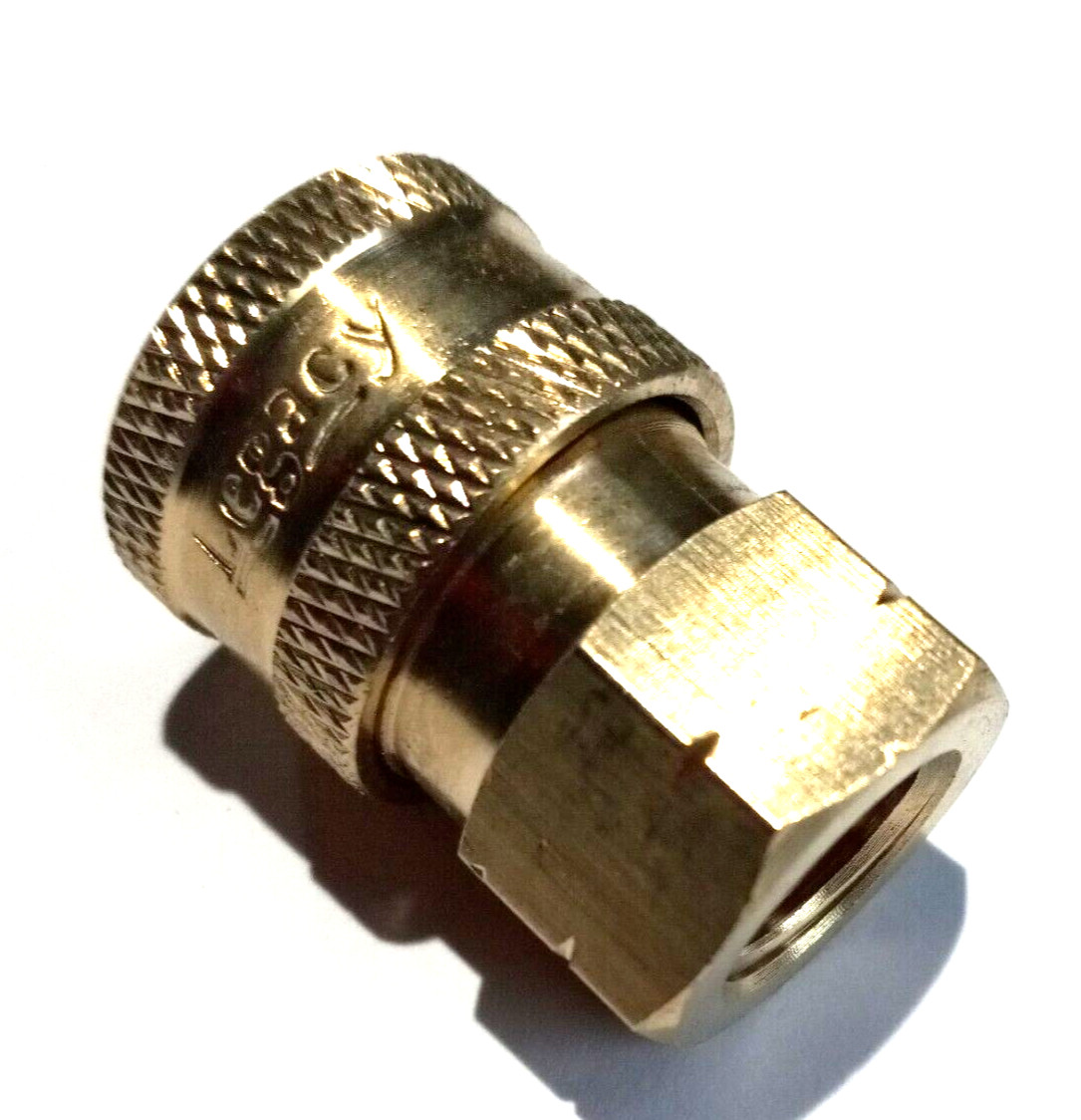 Legacy 9.802-164.0   Brass Pressure Washer Hose Quick Coupler Socket 1/4 NPT