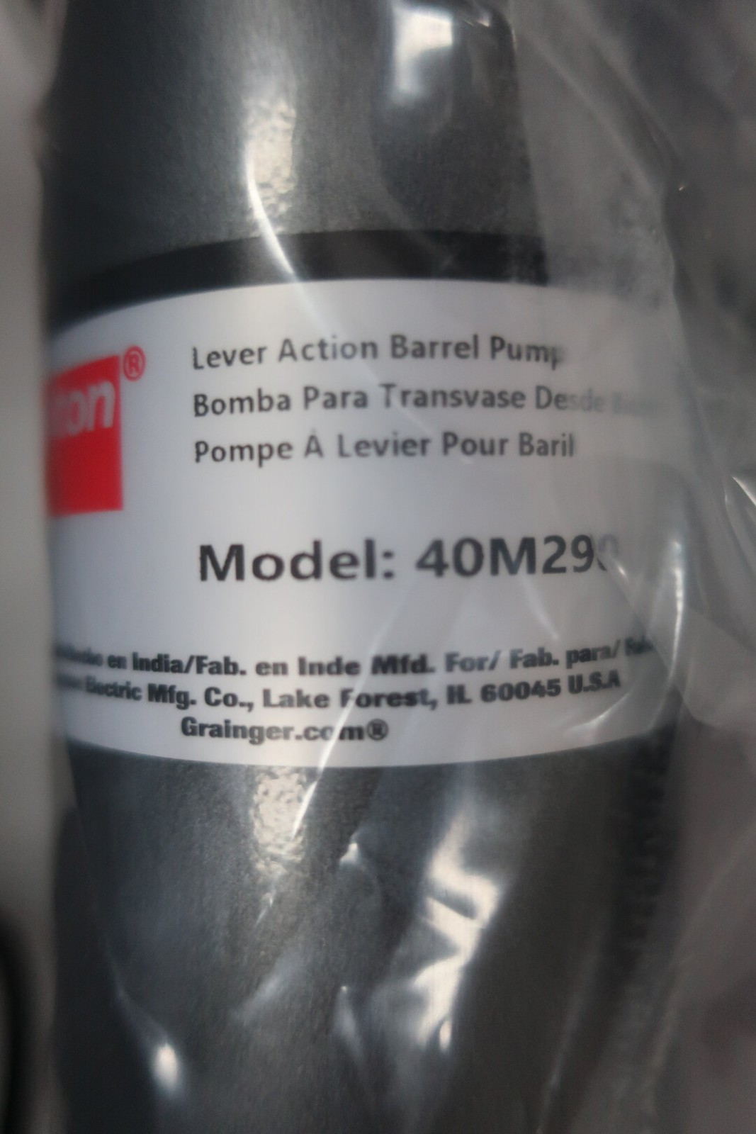 Dayton 40M290 Level Action Barrel Pump