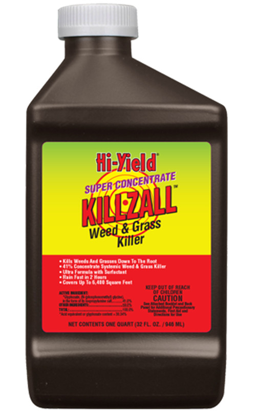 Hi-Yield Super Concentrate Killzall Weed & Grass Killer - 1 qt