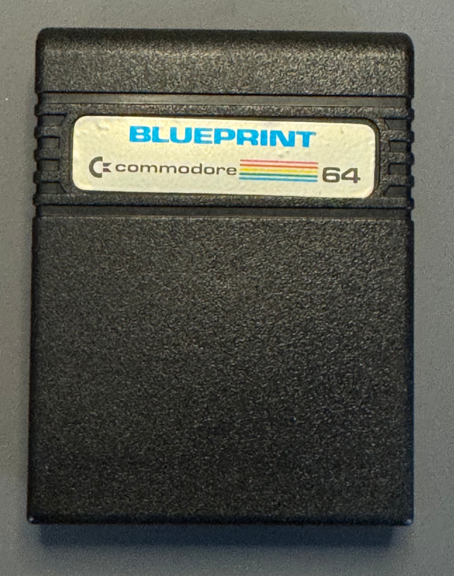 (VG-) Blueprint Commodore 64 C64 Cartridge Tested Working Cleaned