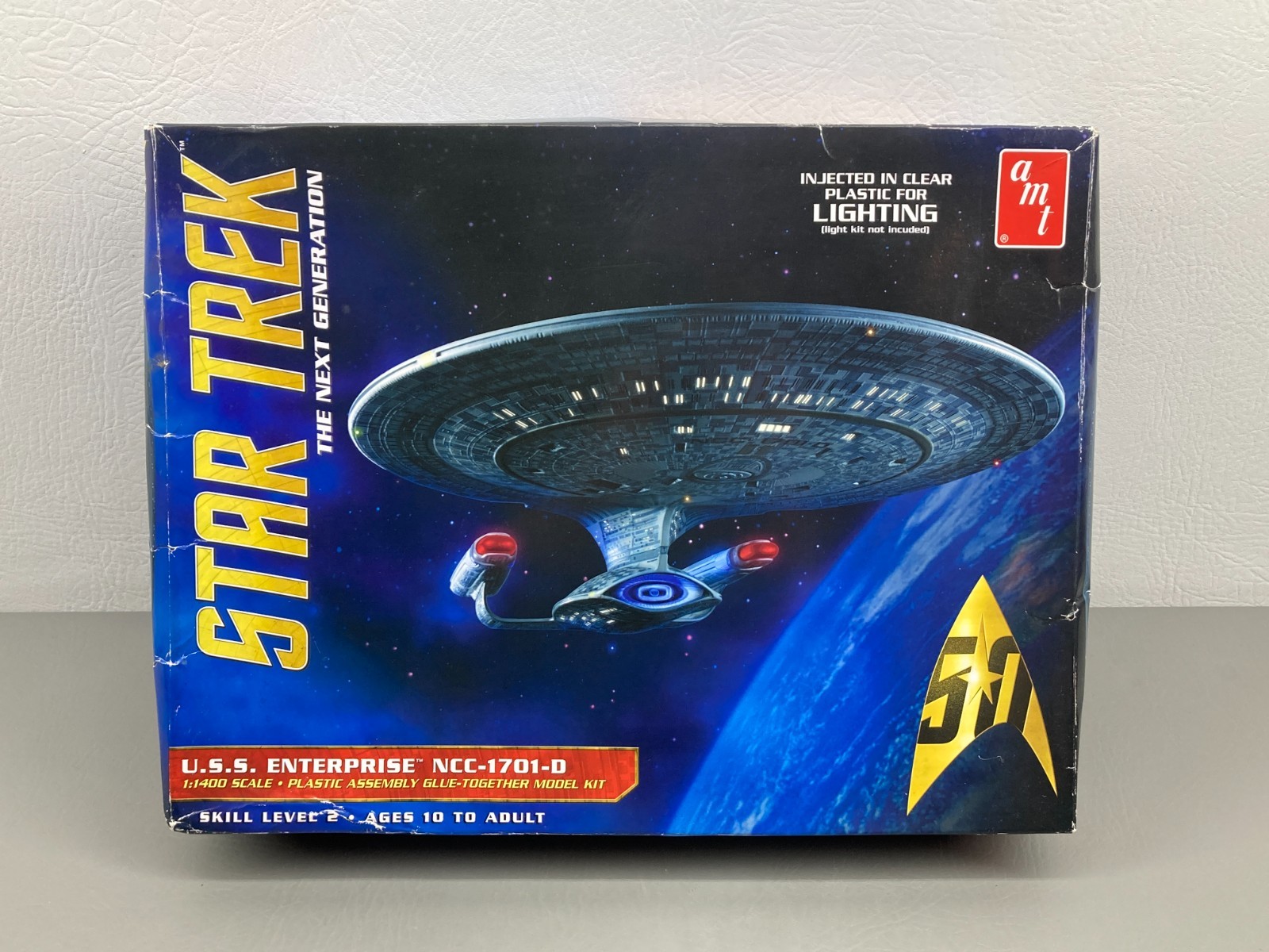 AMT Star Trek TNG USS Enterprise NCC-1701-D Model Kit 1:1400 AMT955/06 New