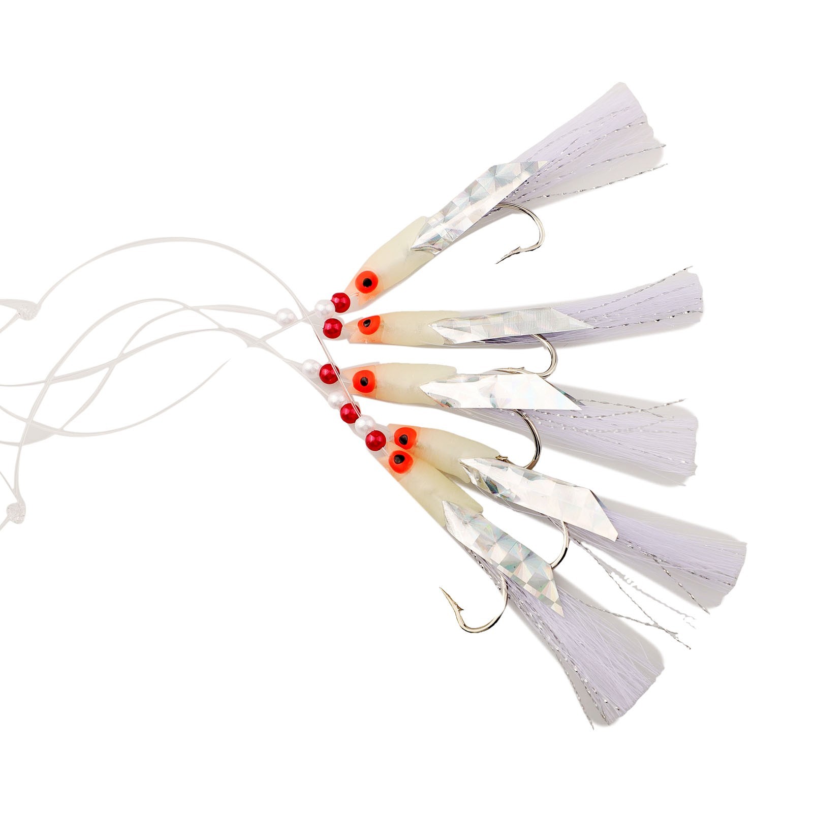 Outdoor Bait Jigs 0.5mm/80mm Supporting String 0.6mm/150cm Main String