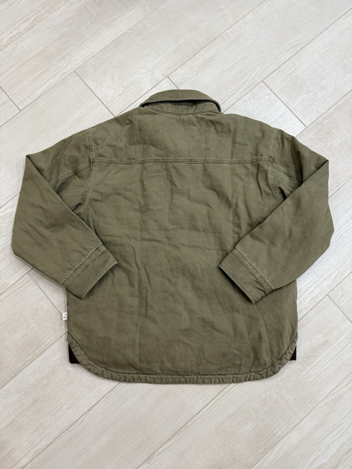 NWT Men's Woolrich Tall Twill Shacket Olive Green Size Medium