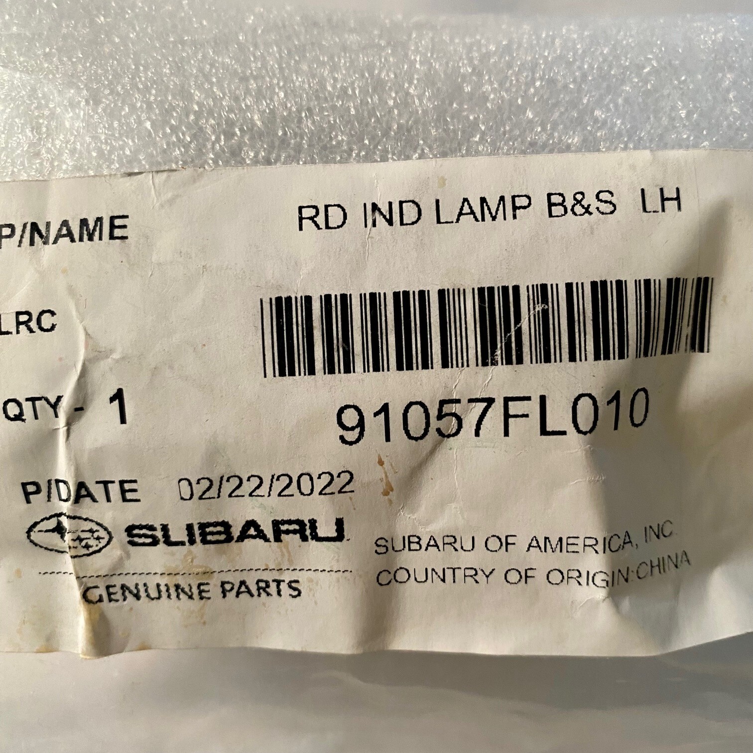 GENUINE Subaru Blind Spot Detection System Warning Sensor B&S LEFT #91057FL010