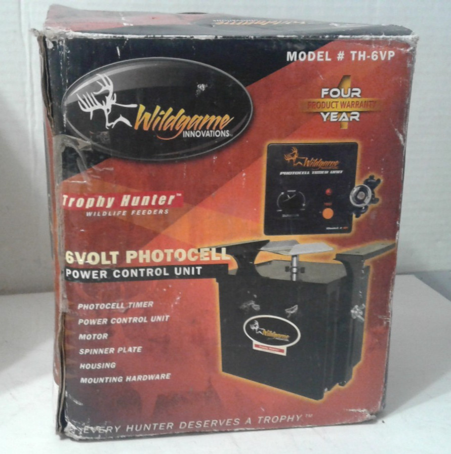 Wildgame Dusk/Dawn Feeder Kit 6 Volt open damaged box