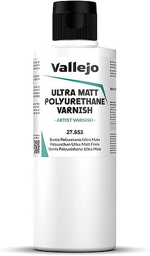 Vallejo 200ml Bottle Polyurethane Ultra Matte Varnish - Hobby and Model Acrylic