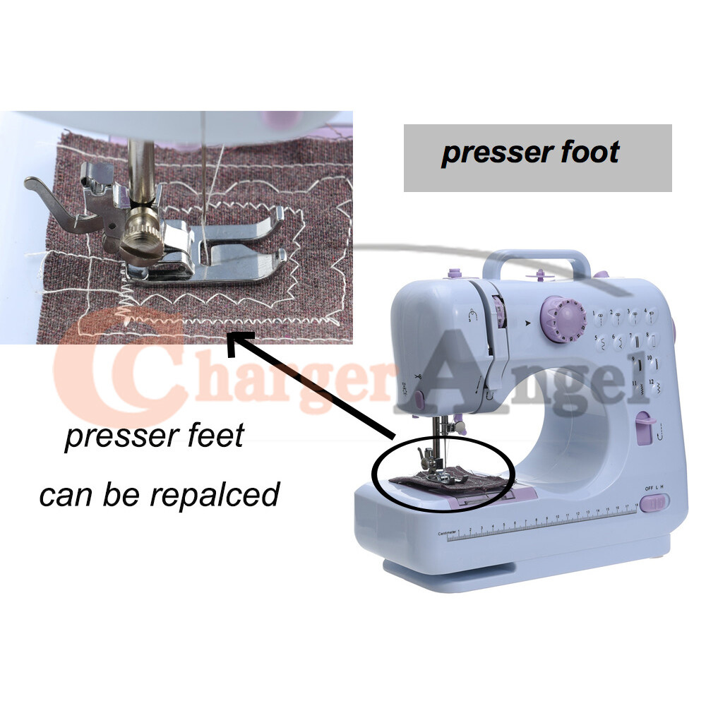 Household Sewing Machine,Free-Arm Sewing Machine w/Expansion Platform 12 Stitche