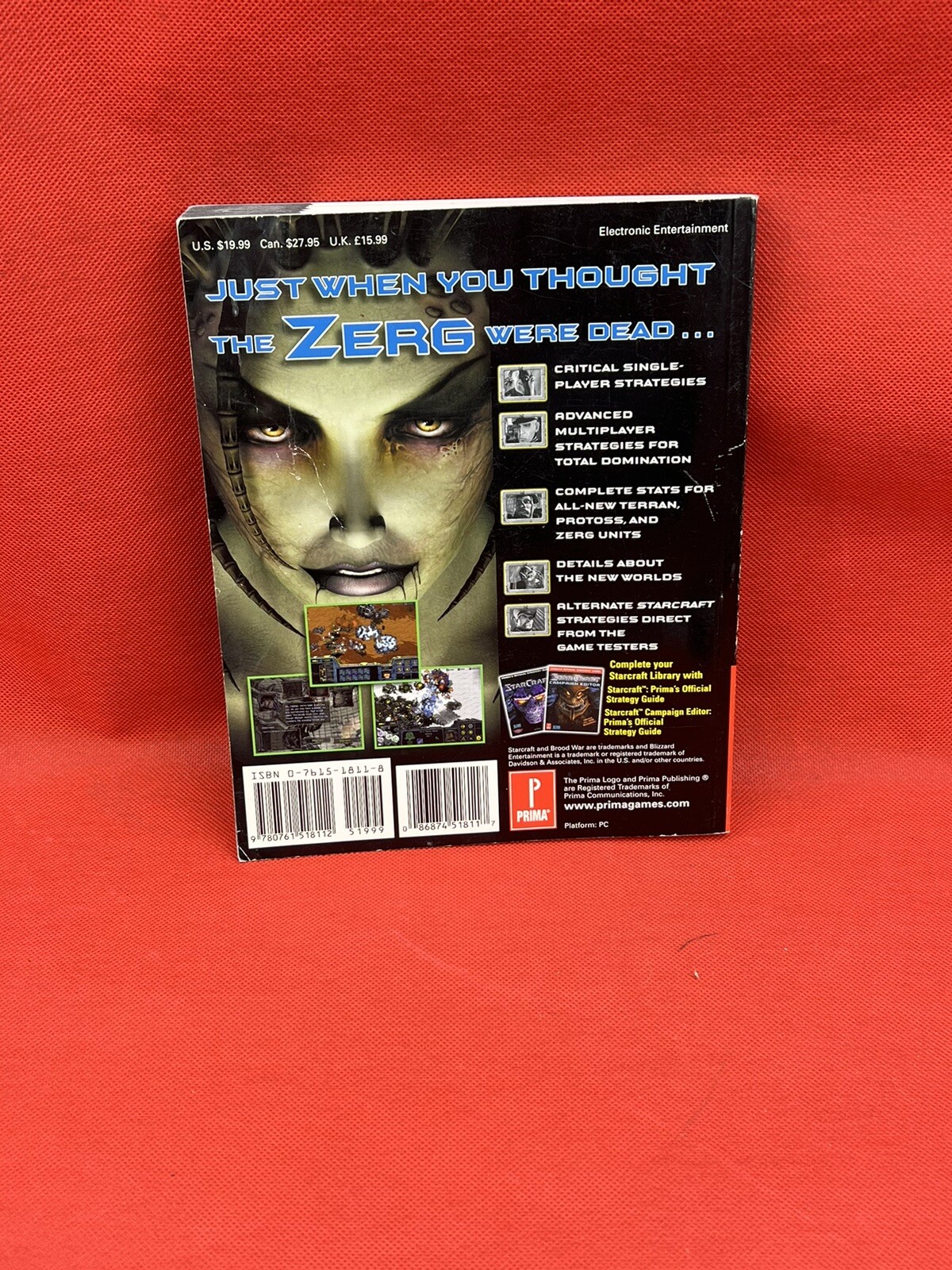 Starcraft Brood War Prima Strategy Guide Blizzard