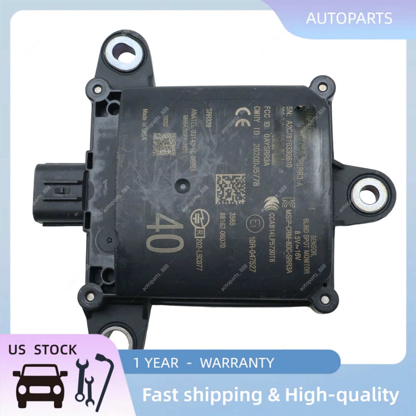 For 2021-25 Lexus ES250 ES350 ES300h Blind Spot Sensor Radar Module 88162-06070