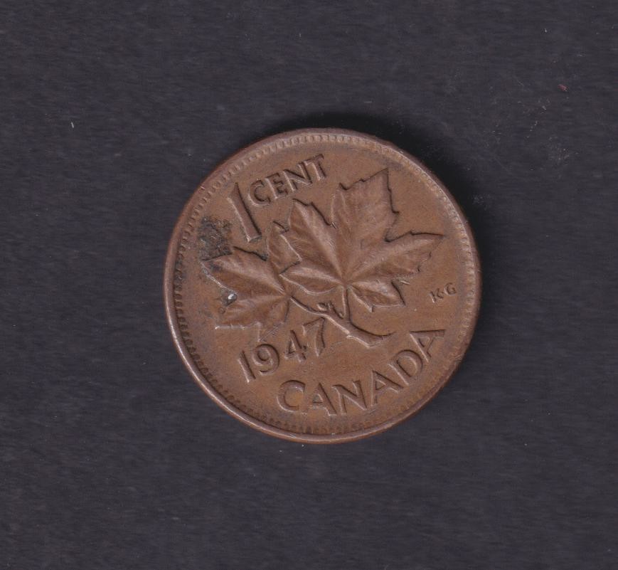 CANADA - 1947 1 Cent Coin (260)