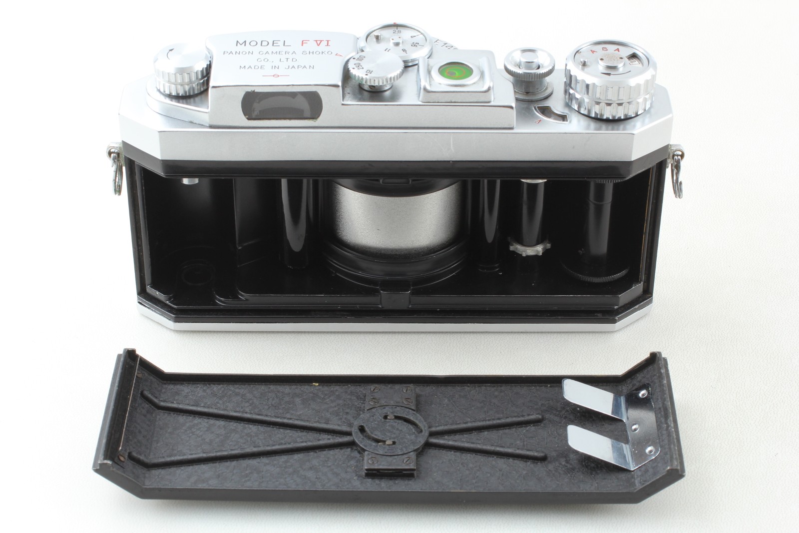 [N MINT] Panon Widelux Model F6 FVI Silver 35mm Panoramic Film Camera from JAPAN