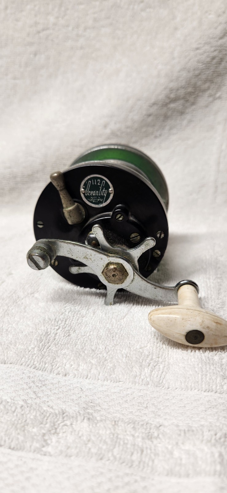 Ocean City No. 112 Vintage Conventional Fishing Reel Made in Phila., USA