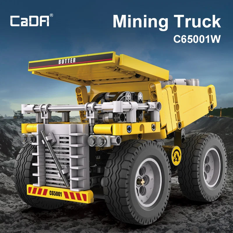 CaDA Mining Truck Building Set - 372 Pcs Construction Vehicle Toy for Kids
