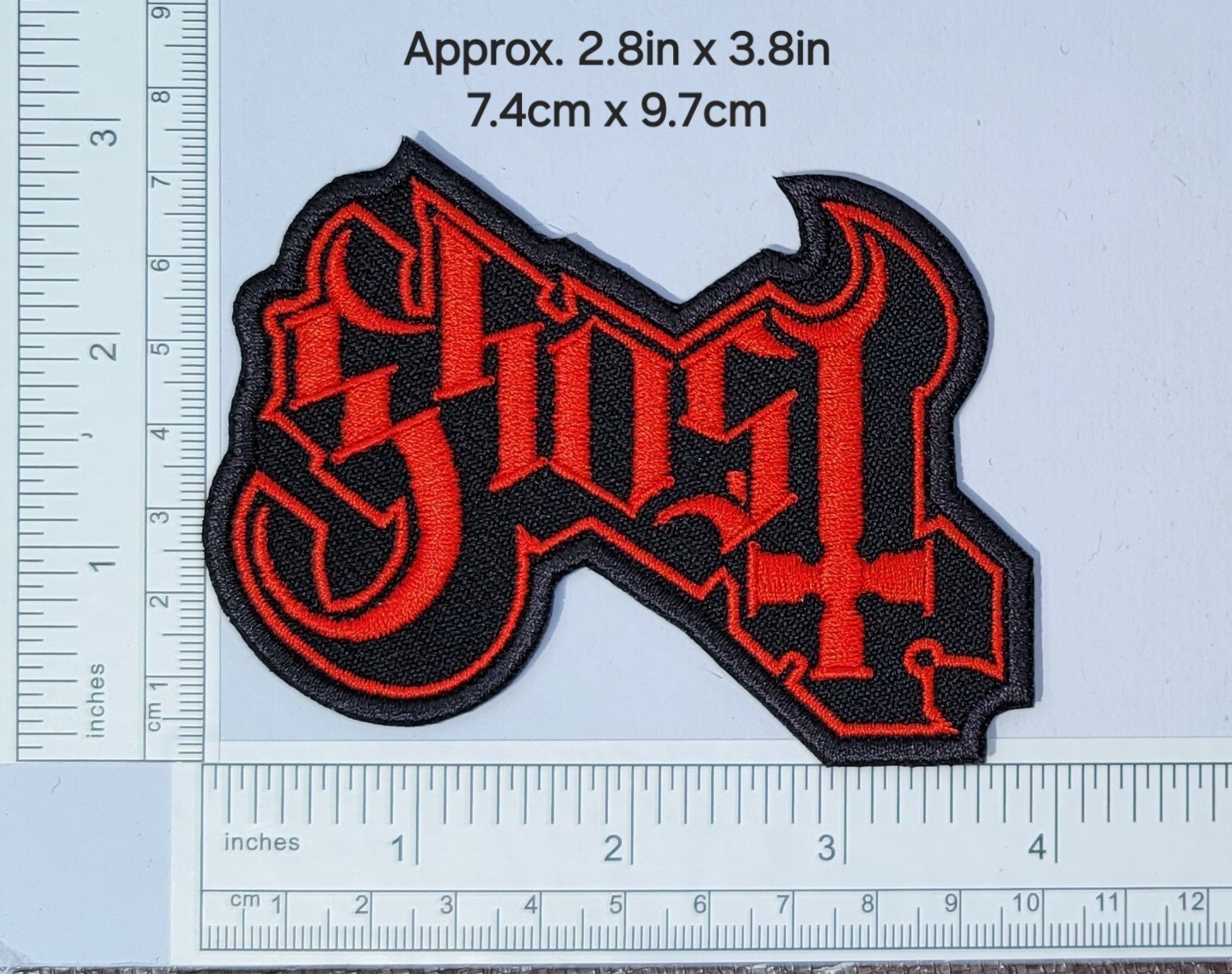 Ghost patch, Ghost embroidery patch, Ghost rock band patch, iron/sew on patch,