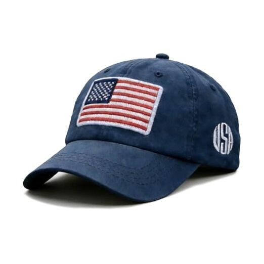 American Flag Baseball Cap for Men Women – Vintage USA Dad Hat Adjustable