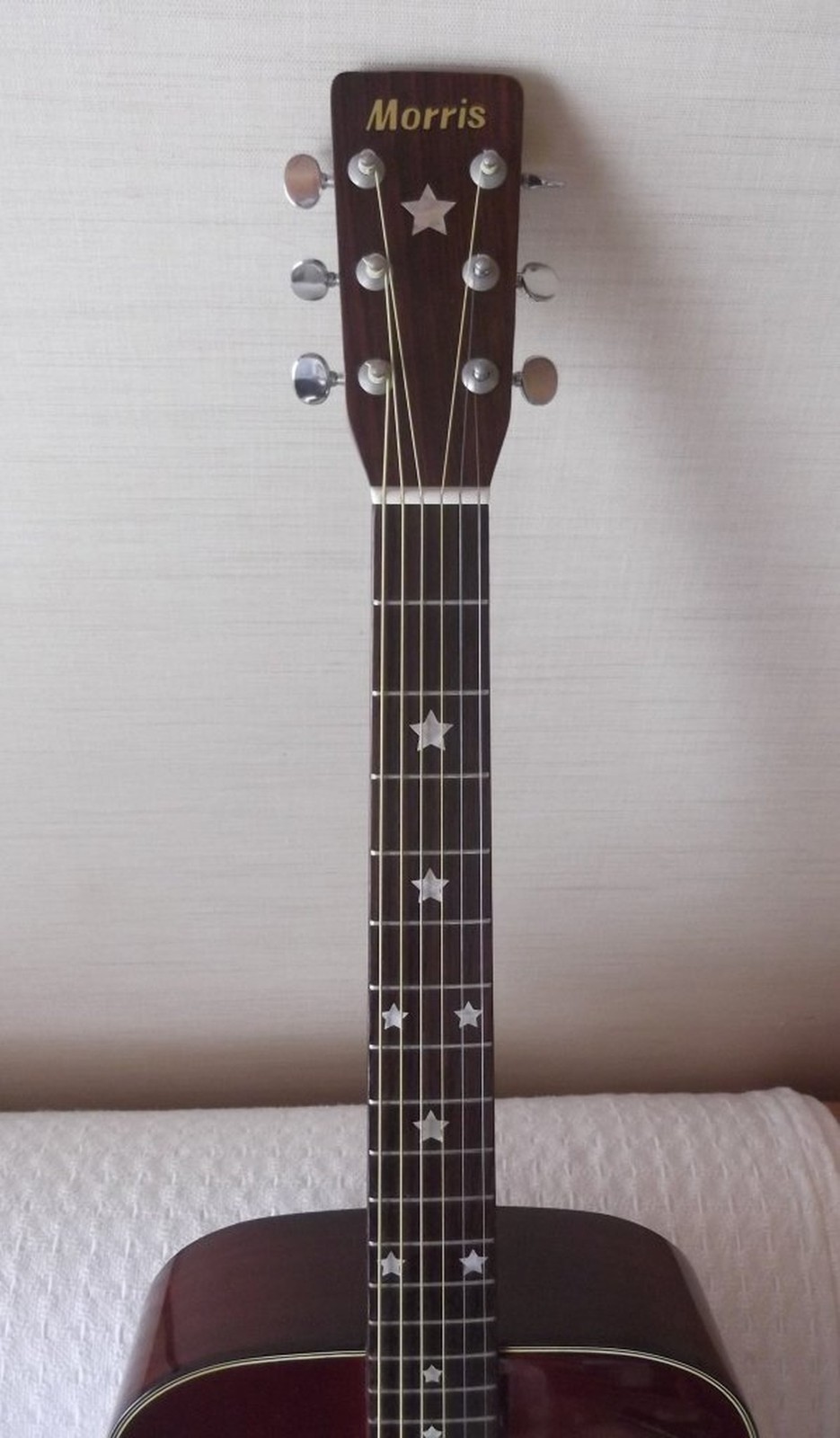 Jockomo Everly Brothers Star (White Pearl) Guitar Inlay Sticker white pearl