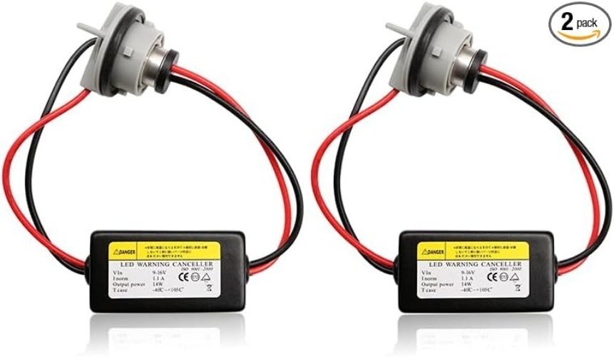 2pcs 1156 BA15S Canbus Decoder Turn Signal Light Lamp Anti Flicker Harness Load