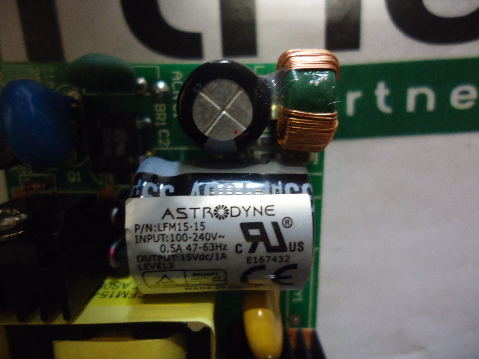 LFM15-15 Astrodyne Open Frame Power Supply BRAND NEW!