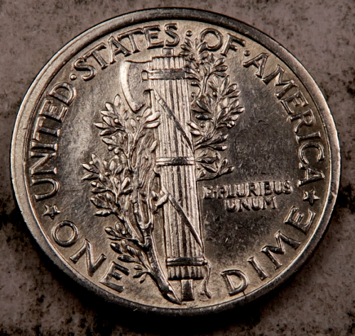 1916 Mercury Dime ~ Gem BU ~ 90% Silver ~ 1 Coin