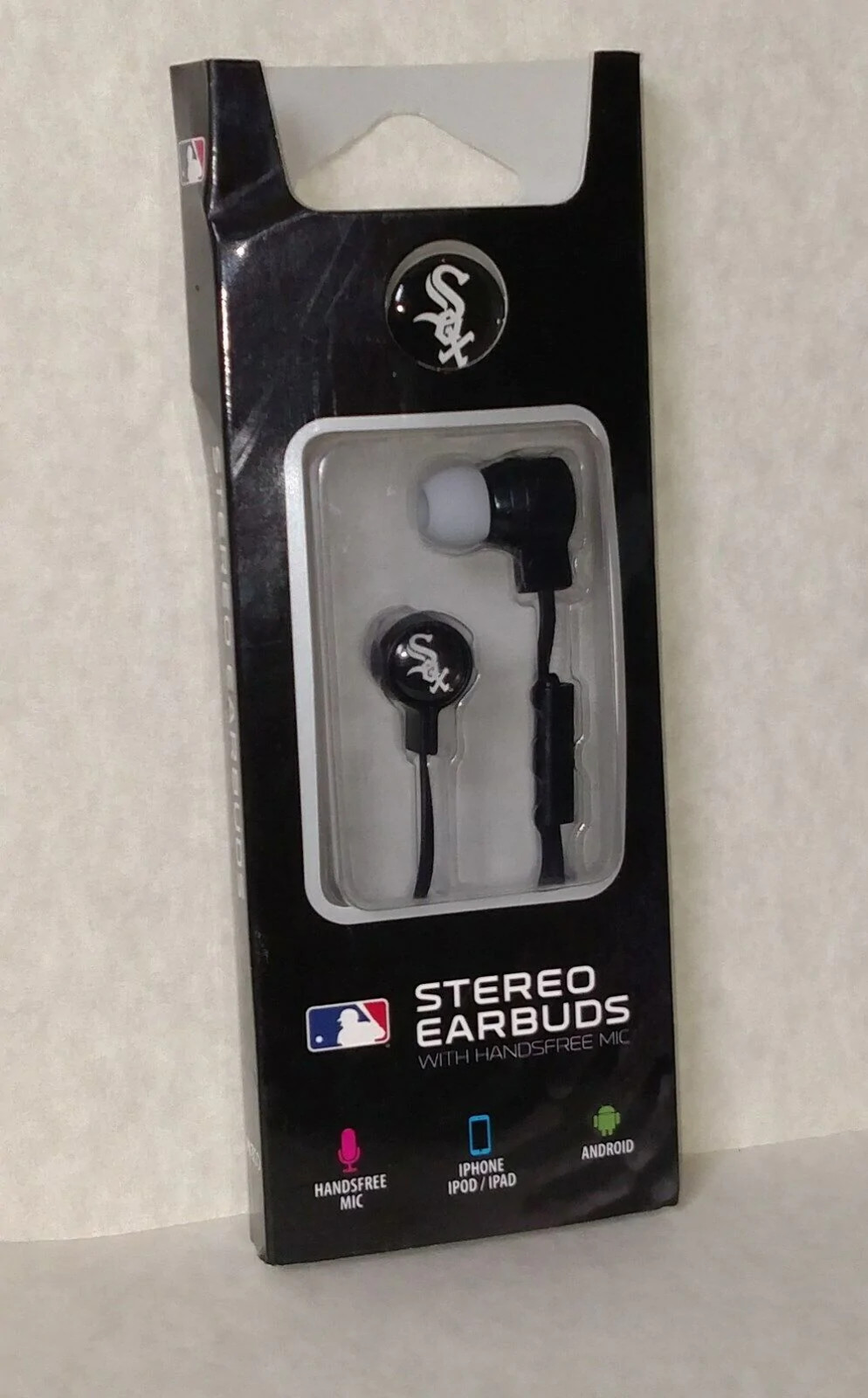 Chicago White Sox MLB Big Logo Stereo Ear Buds Hands Free Mic