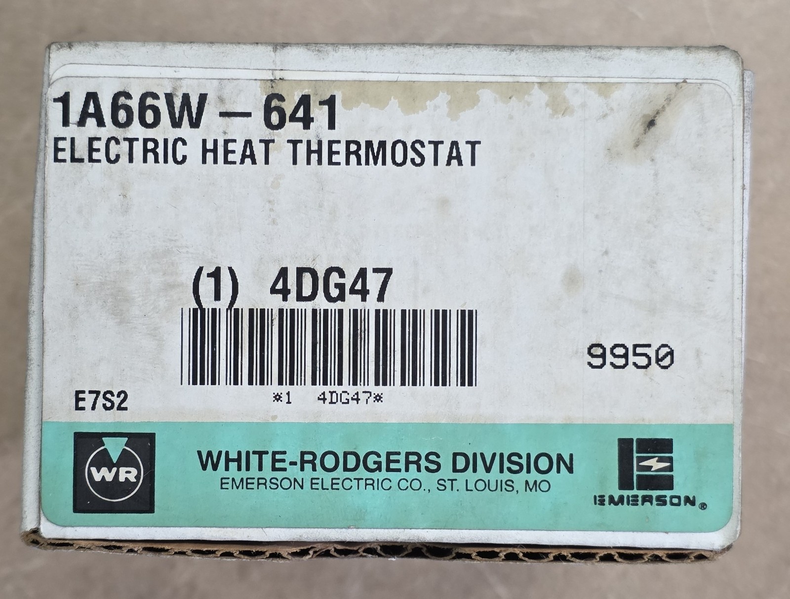White-Rodgers 1A66W-641 Line Voltage Non-Programmable Thermostat, 40 - 85 deg F,