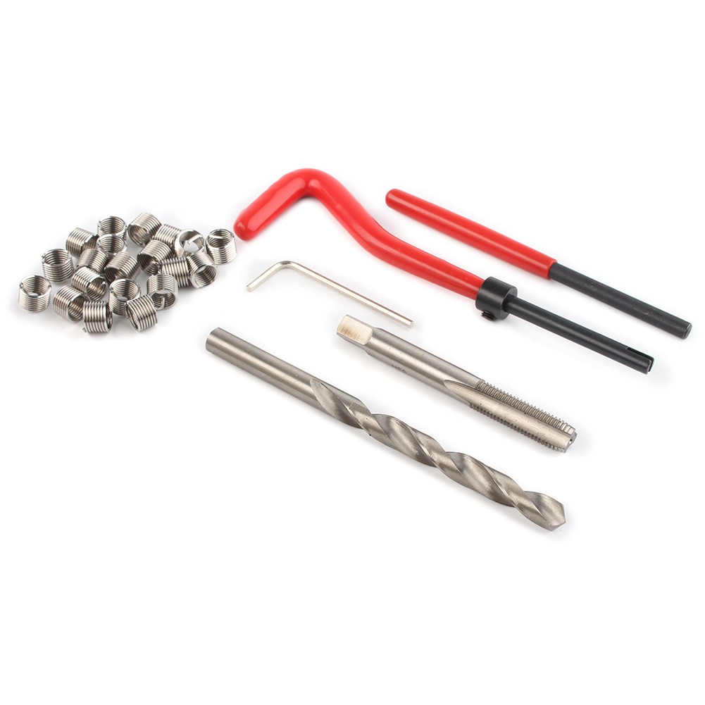 25pcs Metric Thread Repair Insert Kit M7x1.0 Helicoil Coil Tools Set