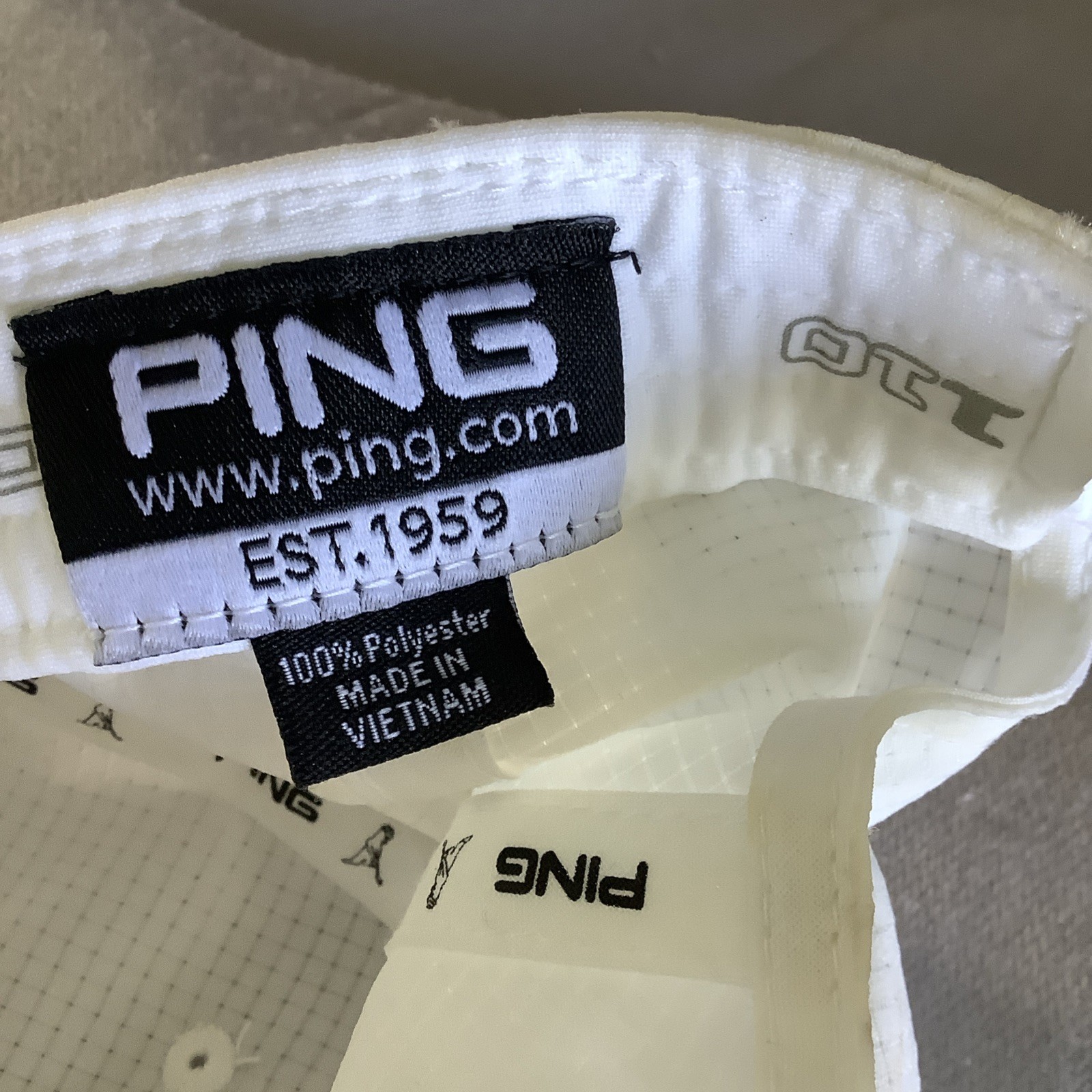 Ping Golf HW RNRCP 211 Hat Adjustable White 110New Flexfit Tech