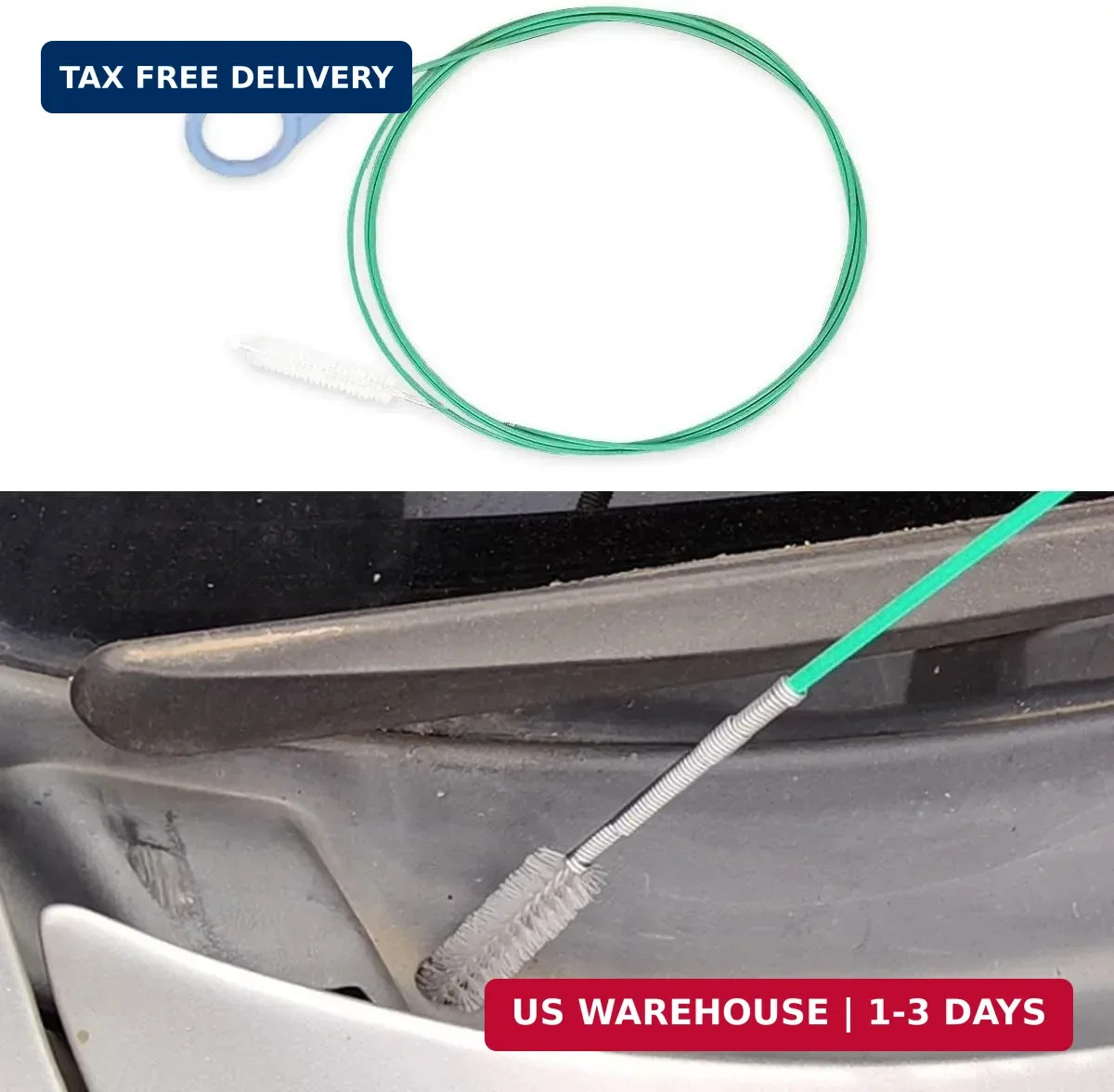 Auto Sunroof Drain Cleaning Tool, 78 Inch Extra Long Drain Cleaning Brush, Pipe