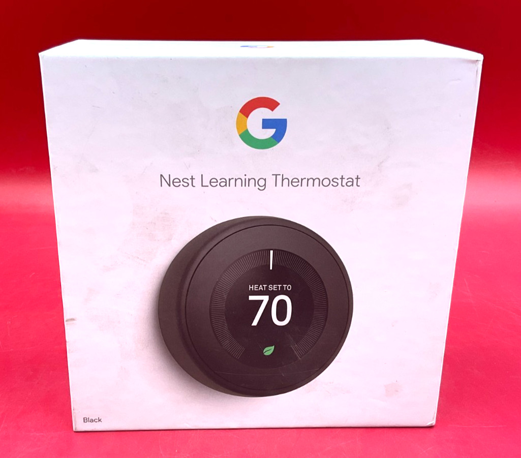 Google Nest Thermostat 3rd Generation Black T3016US   G2U