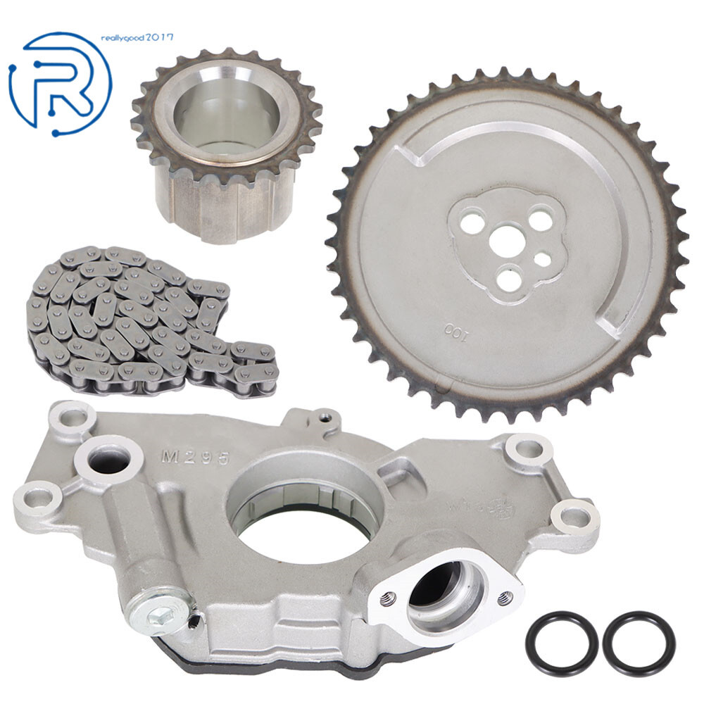 M295 High Volume Oil Pump + Timing Chain For Chevy GM 4.8L 5.3L 6.0L LS1 LS2 LS3